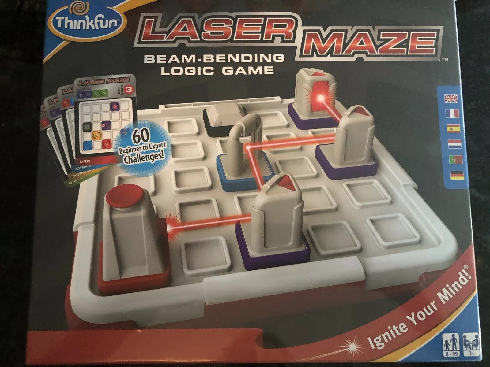 Lazer Maze Beam Bending Logic Game Ignite Your Mind By Thinkfun New