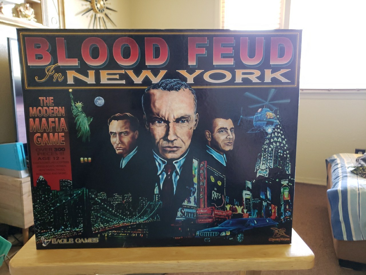 Blood Feud New York Board Game Eagle Games Sealed NEW COMPLETE 300+ Miniatures
