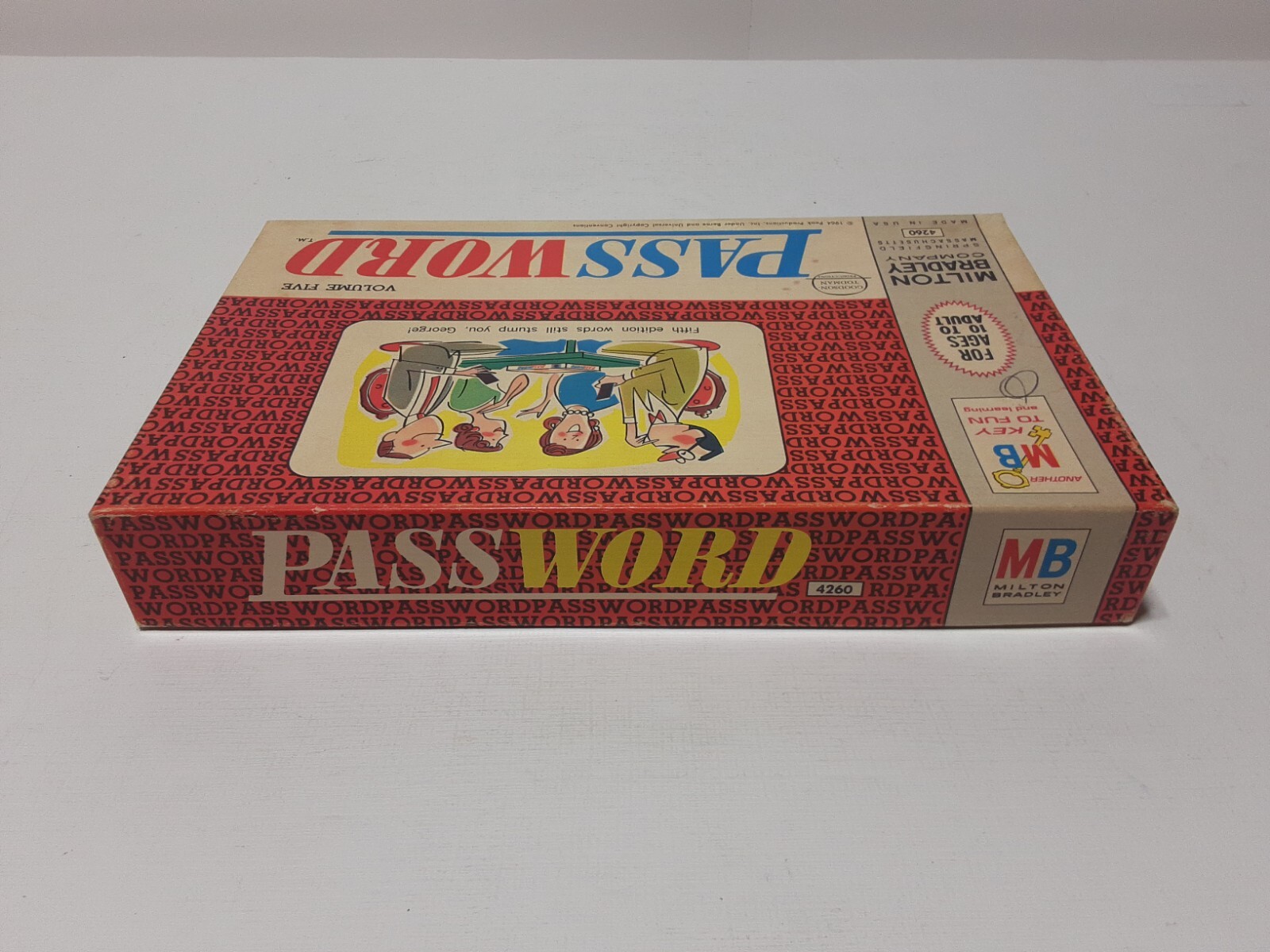 Vintage Milton Bradley Password Game 1964 Volume 5 Original box #4260 Complete