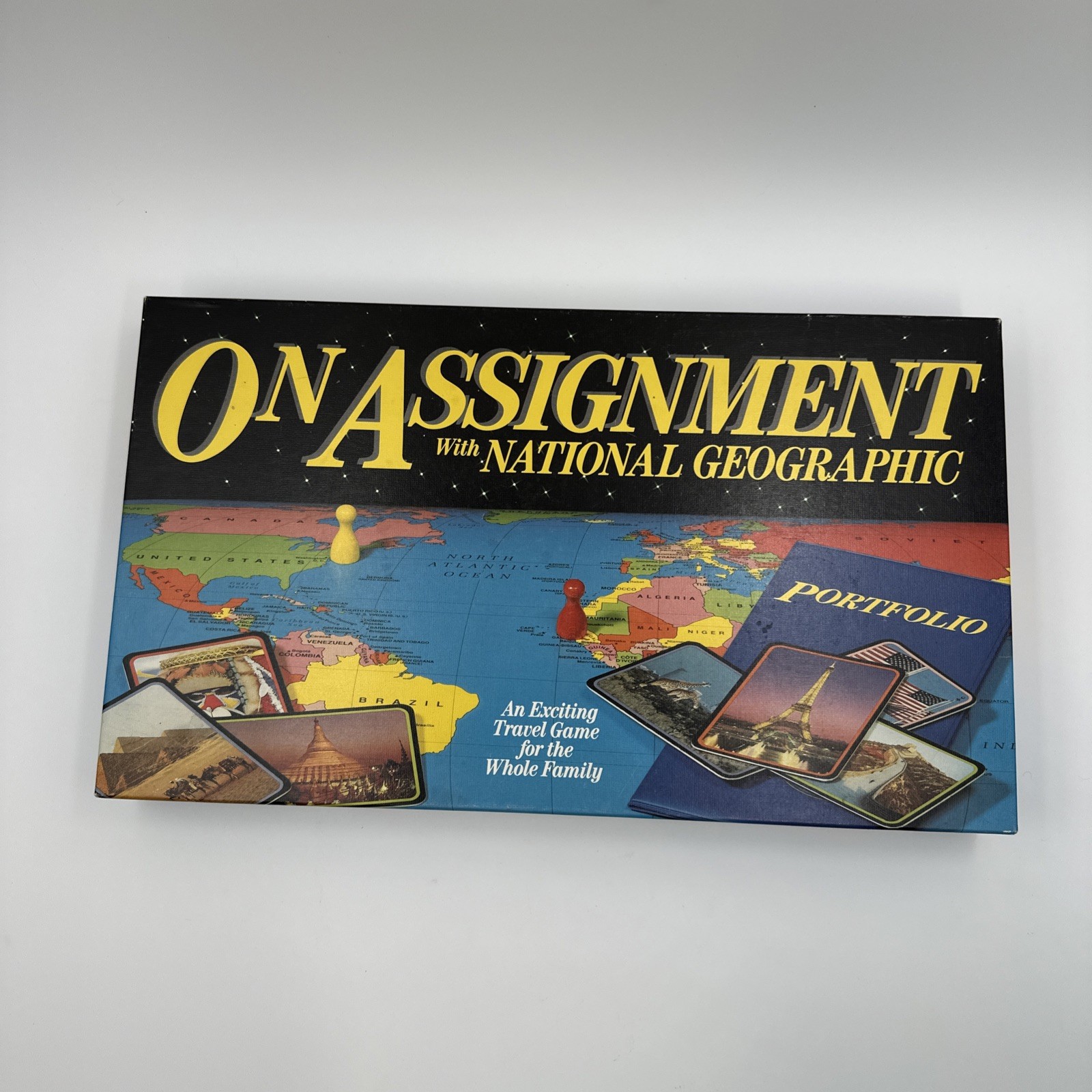 Vintage 1990 On Assignment with National Geographic Educational Board Game Compl
