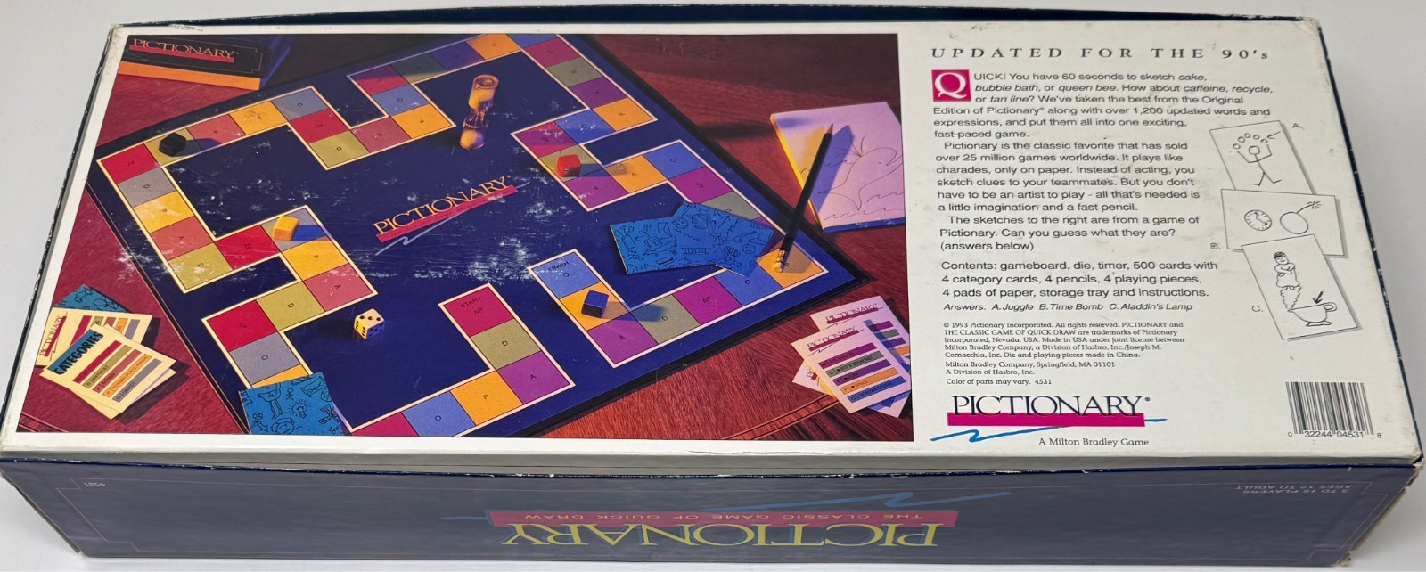 Pictionary – 1993 – Updated for the 90s – Complete