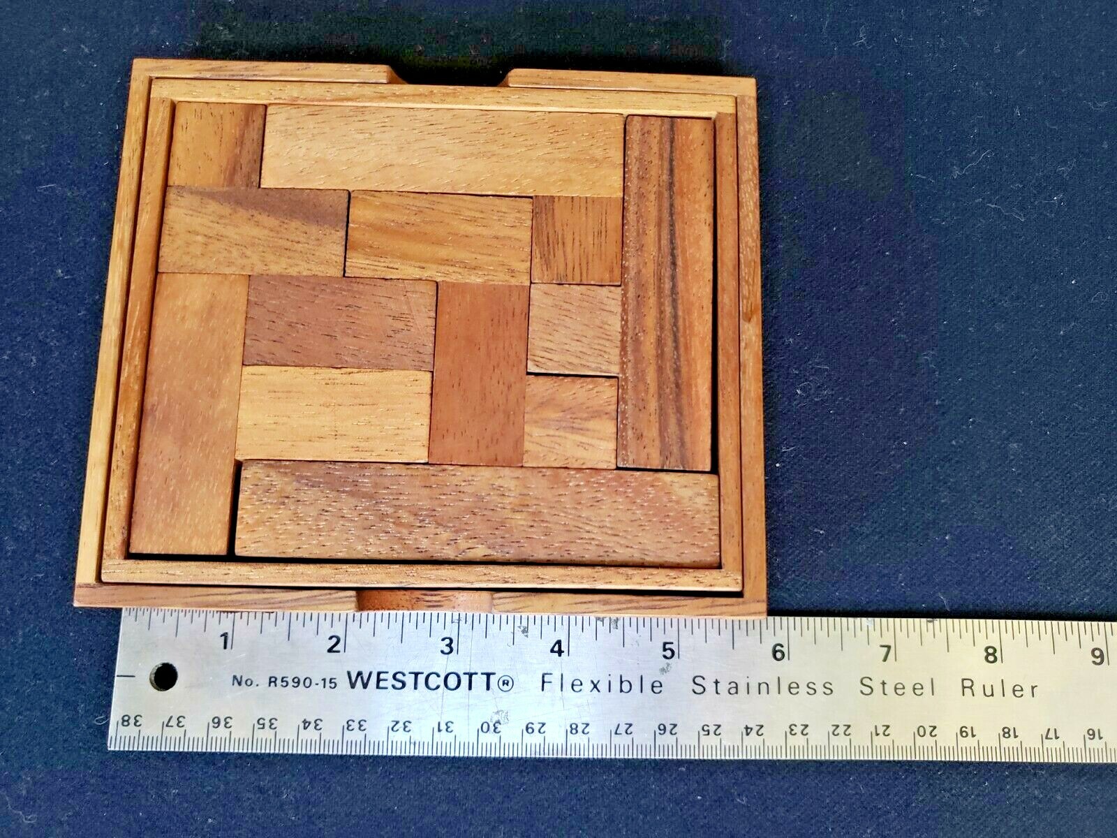 Two Level Puzzle, made with Exotic Monkey Pod Wood from Thailand