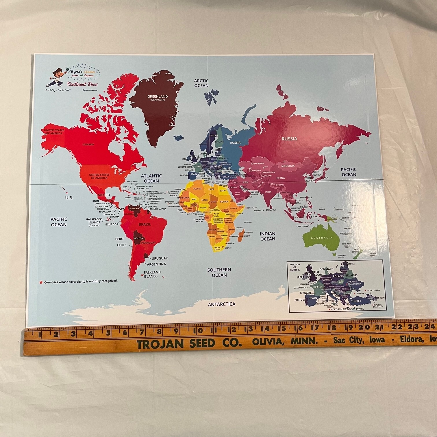 Continent Race Fun Geography Board Game For Kids Created By Kids 2016 Very Nice