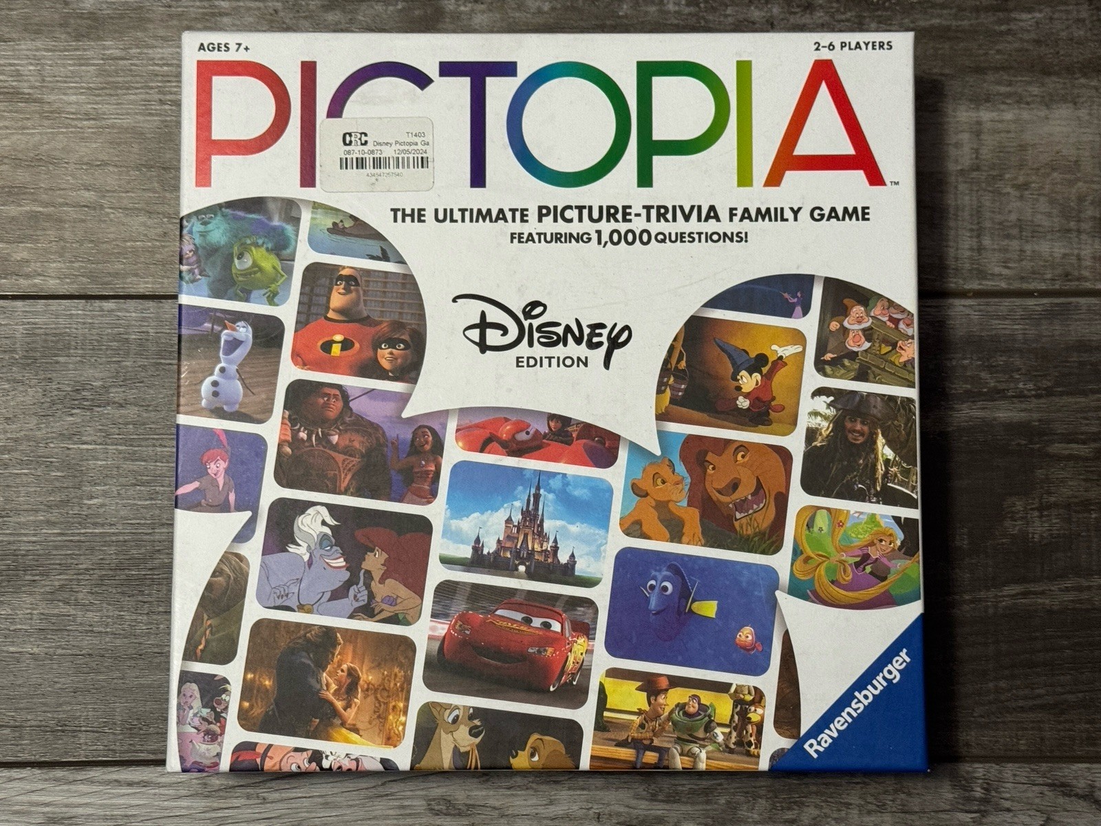 Pictopia Disney Edition Ultimate Picture Trivia Family Game Ravensburger New P1