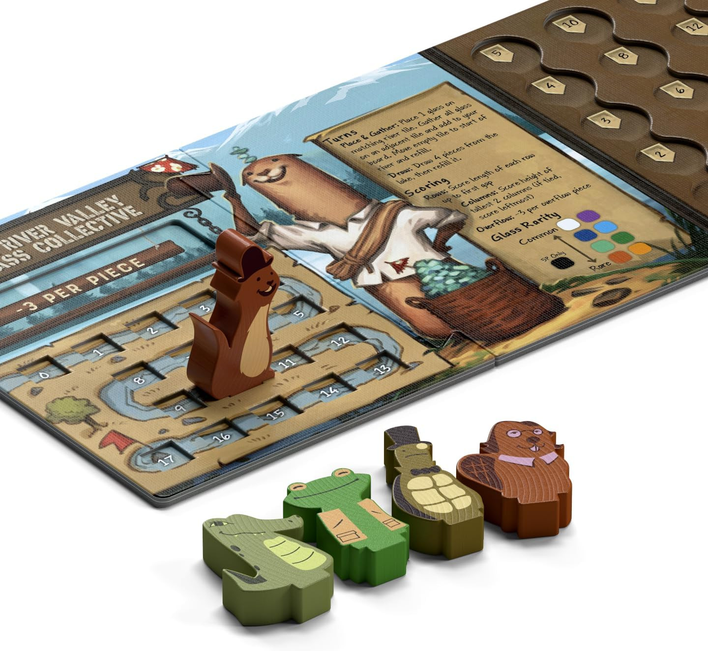 – River Valley Glassworks Deluxe Edition Board Game for Families and Adults – Co