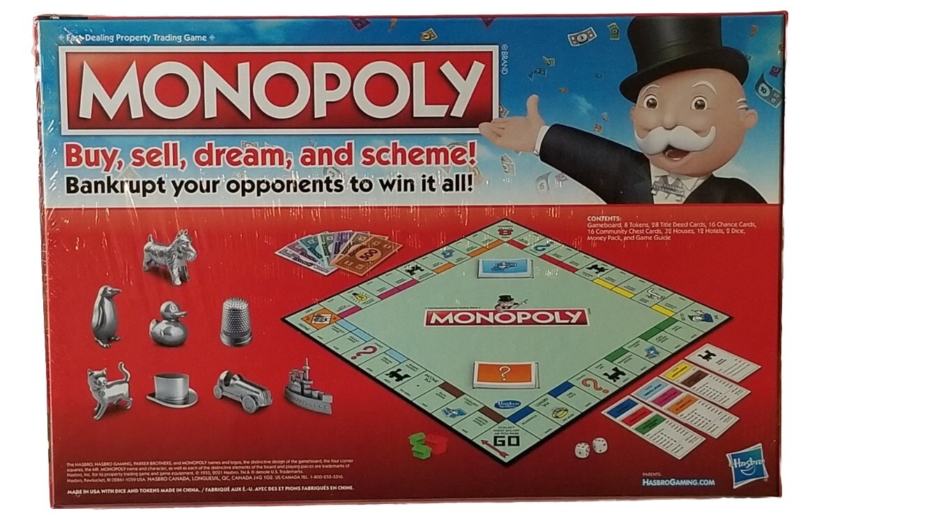 Hasbro Monopoly You Voted The Thimble Is Back Edition Board Game SEALED