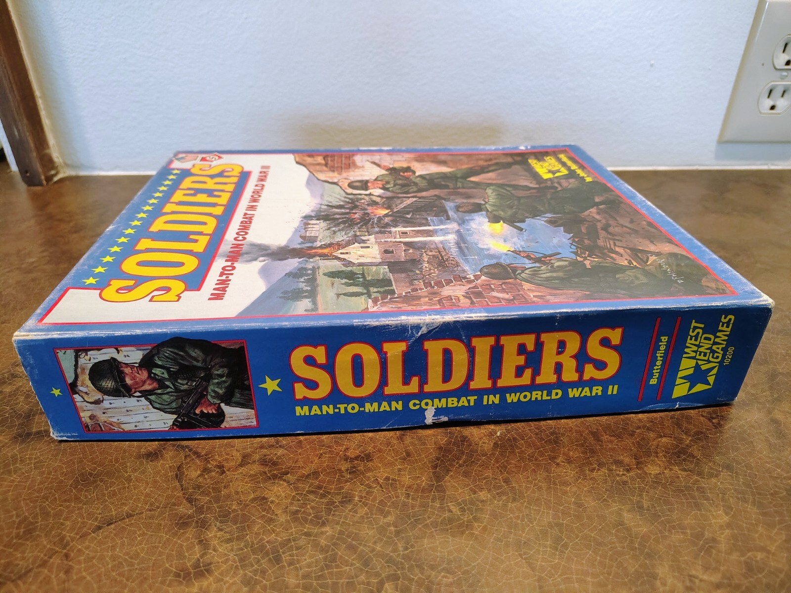SOLDIERS MAN TO MAN COMBAT IN WW2 WEST END GAMES 1982 UNPUNCHED/COMPLETE W/ BOX