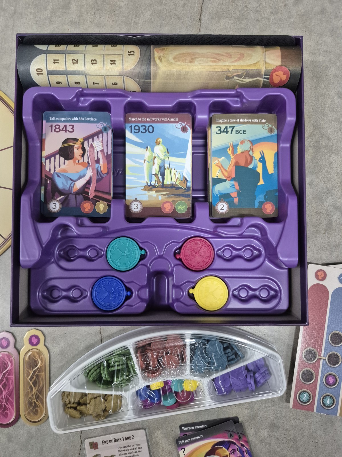 Trekking Through History Board Game by Underdog Games Excellent Complete 2022