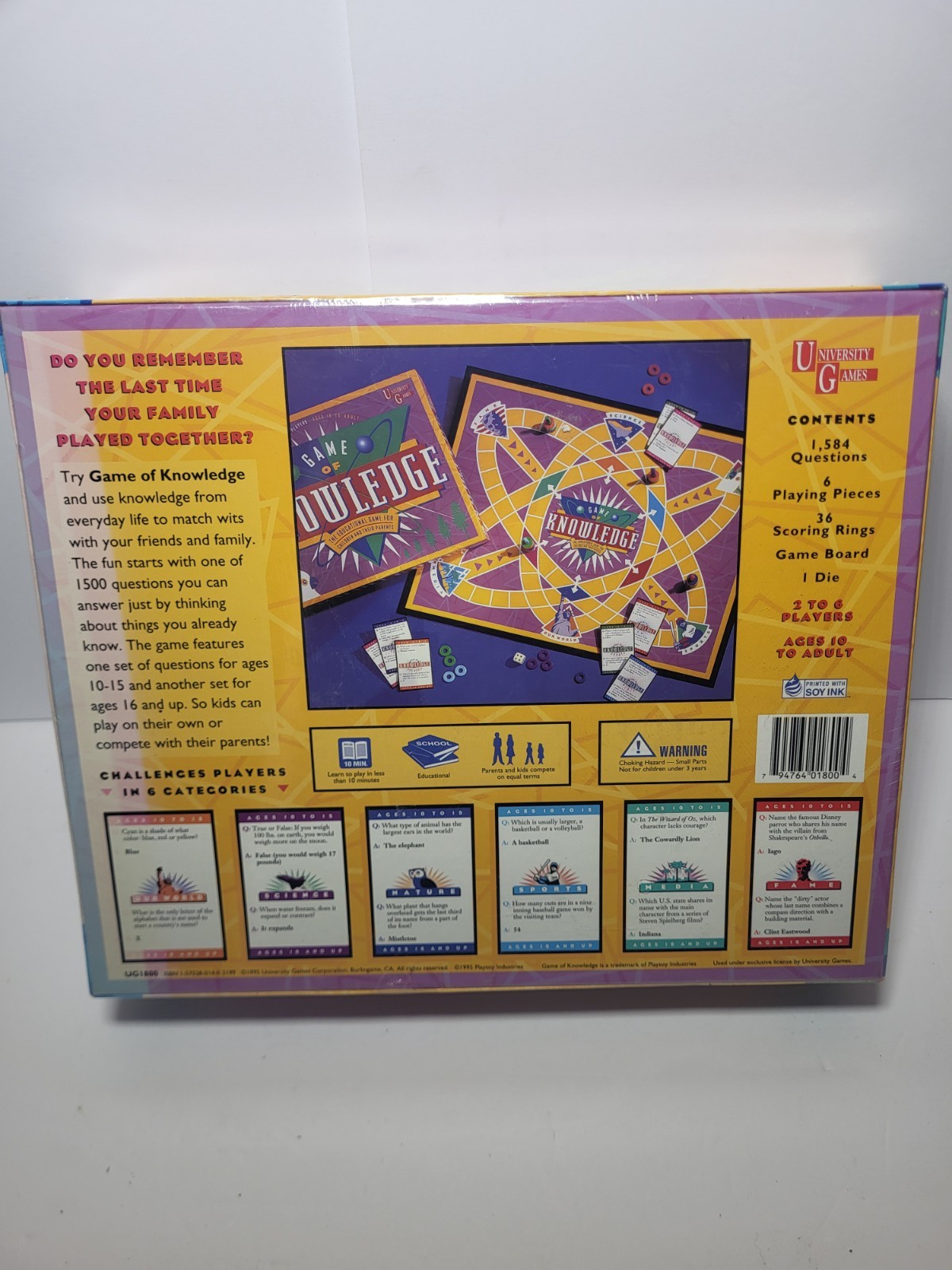 Game of Knowledge Board Game University Games BrandNew Sealed