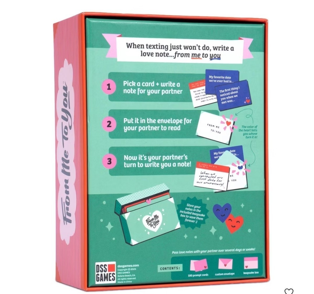 From Me To You Game For Couples LOVE NOTES Date Night Gift Romance Anniversary