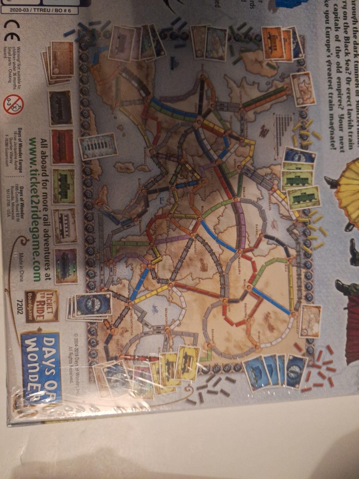 Days of Wonder Ticket to Ride Europe Board Game