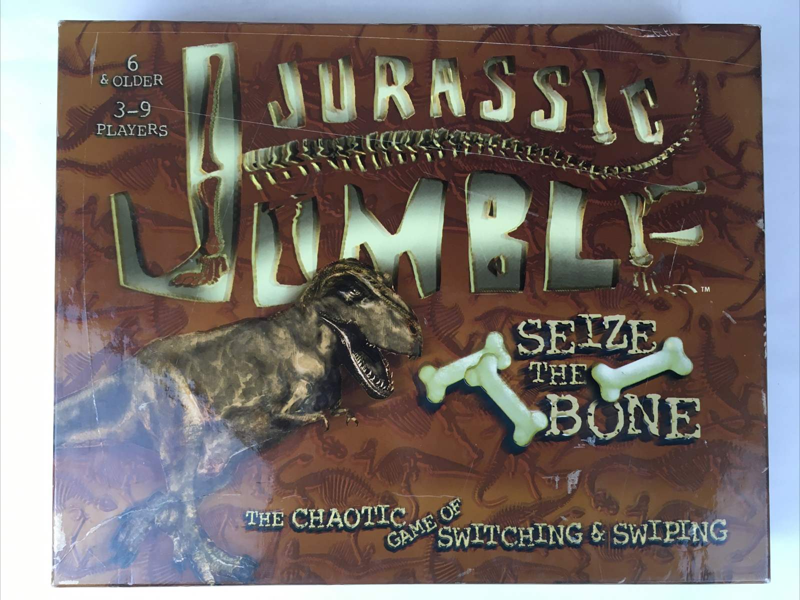 Jurassic Jumble Game Seize The Dinosaur Bone Set Age 6+ 3-9 Players Cards-Sealed