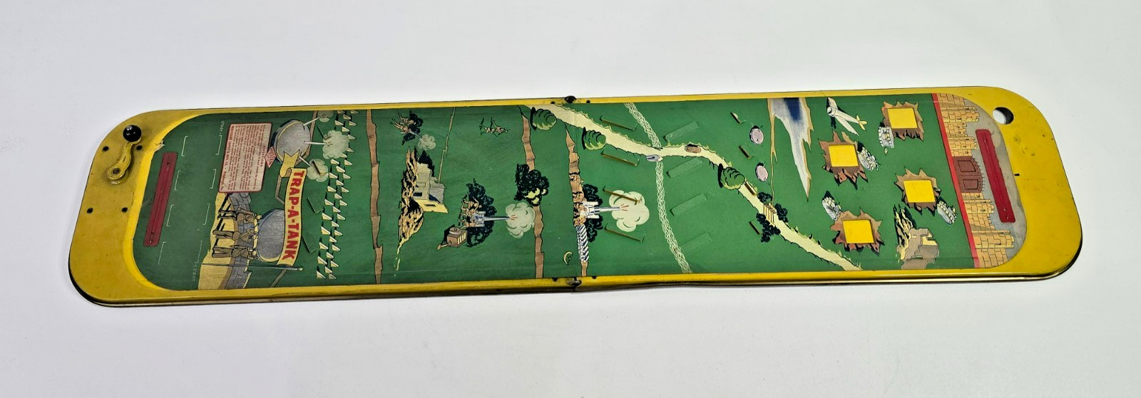 Vintage Wolverine Tin Litho Trap A Tank Game Board