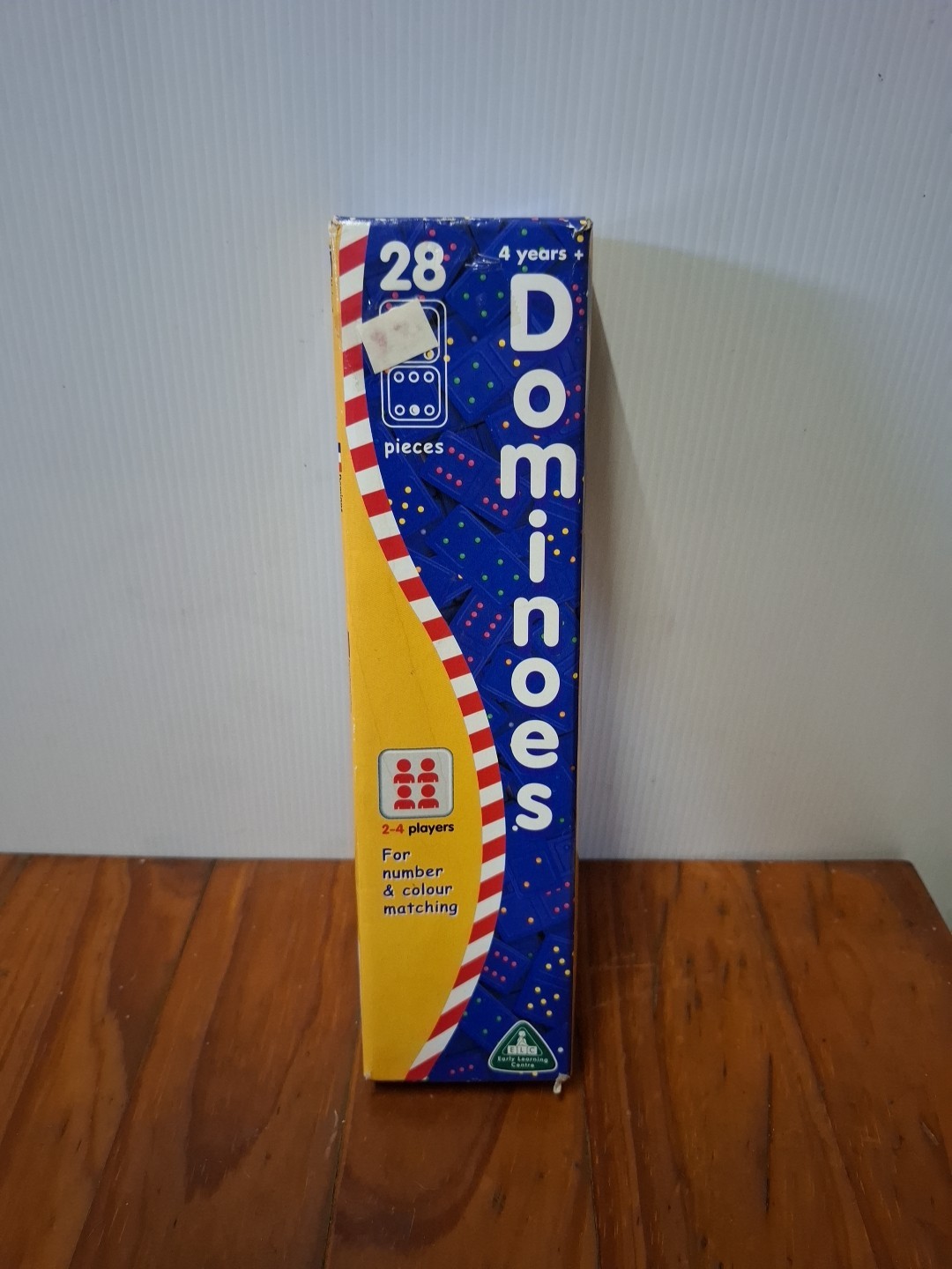 Vintage Dominoes 28 Tiles w/Braille Dots For Learning Multi Colour Matching 2000