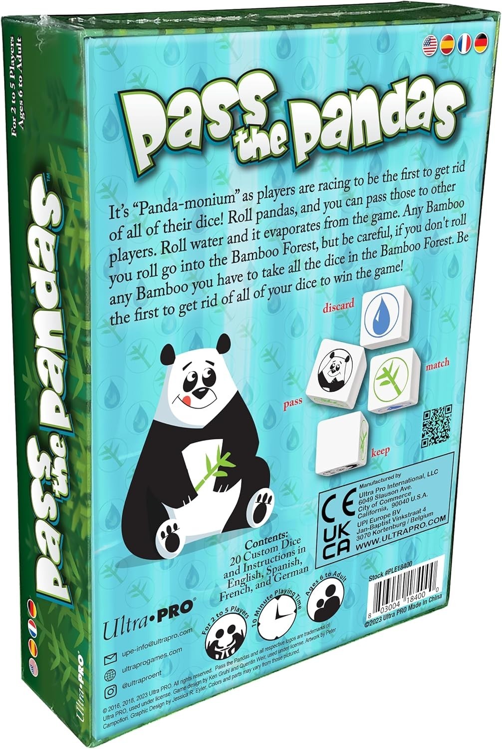 Ultra Pro Pass the Pandas Dice Game