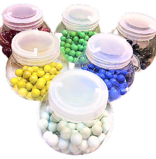 1″ INCH 30 Opaque 25mm 6 Colors Glass Marbles Replace Chinese Check Board Games