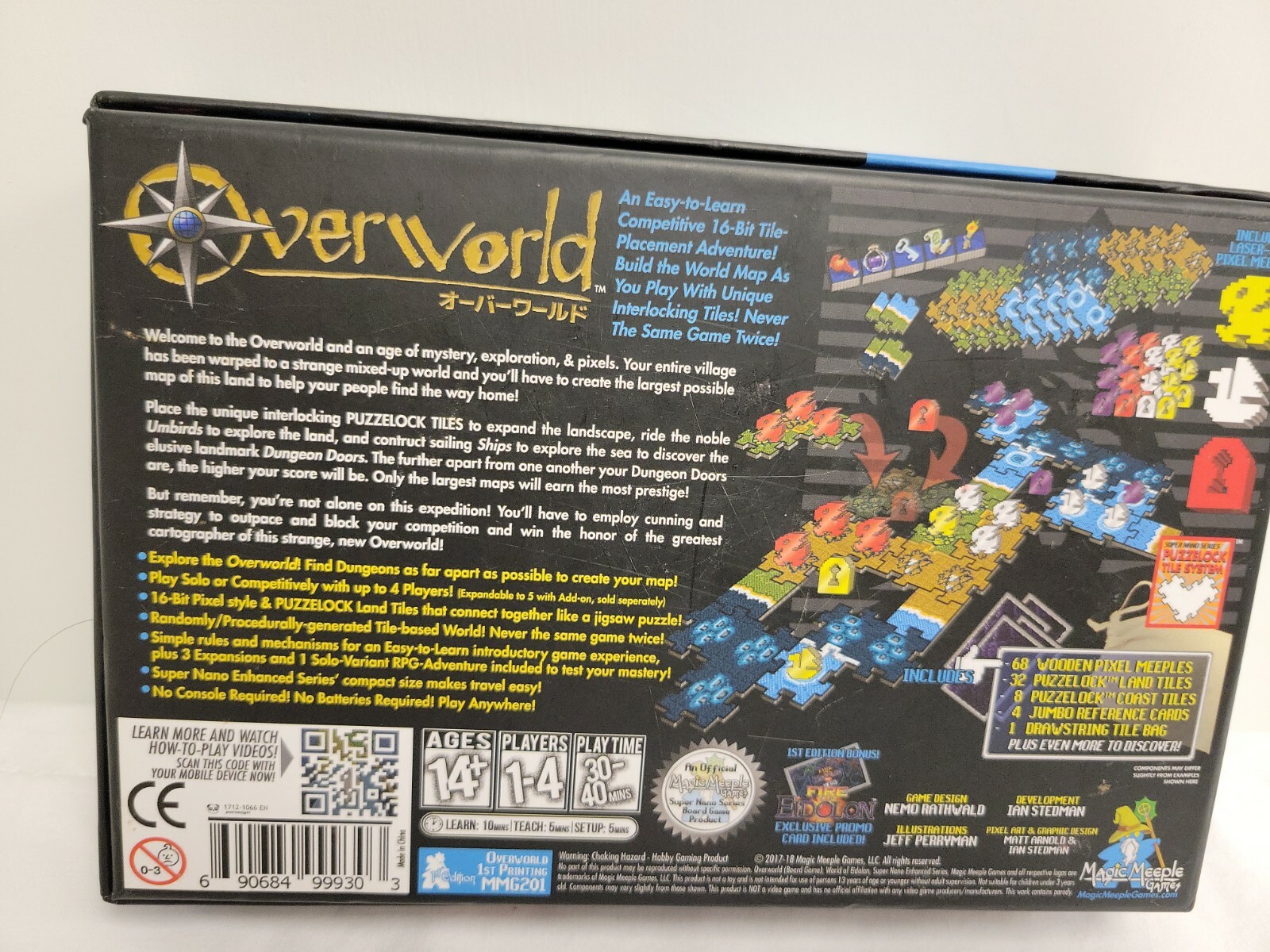 Overworld Board Game Magic Meeple Games Super Nano Series OPEN box Nemo Rathwald