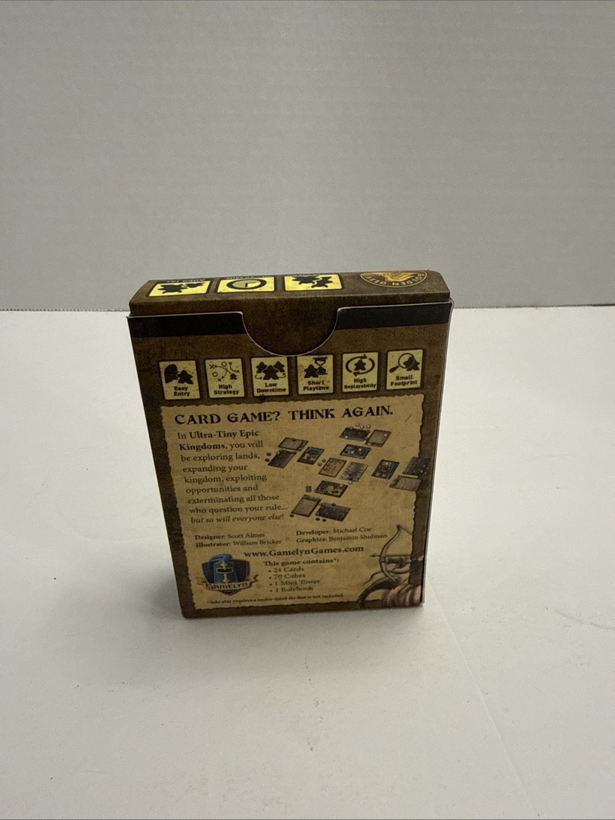 Ultra Tiny Epic Kingdoms – Card Game Gamelyn Games w/Insert, Free Ship