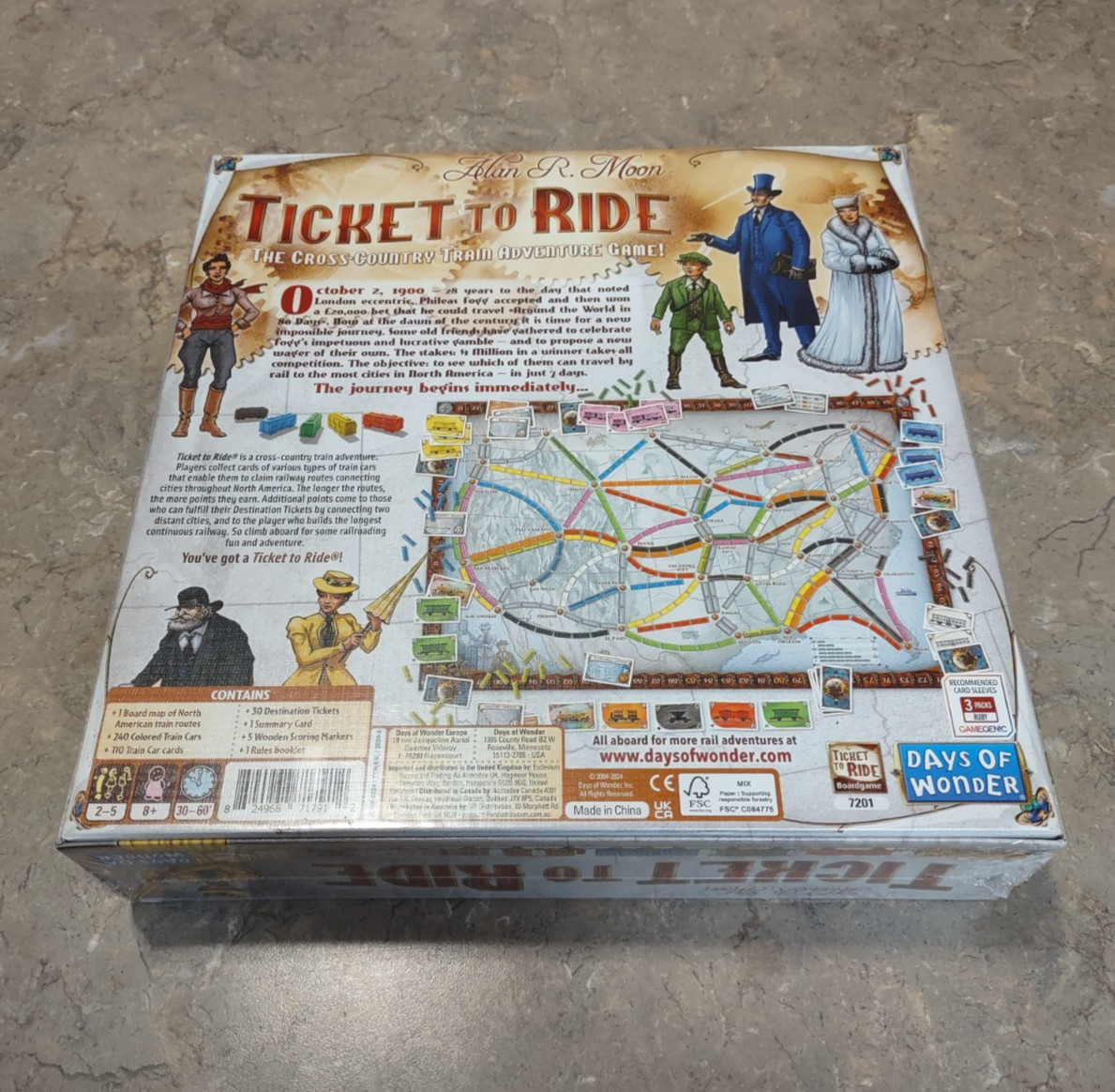 Ticket to Ride Board Game NEW Sealed Days of Wonder Family Strategy Game