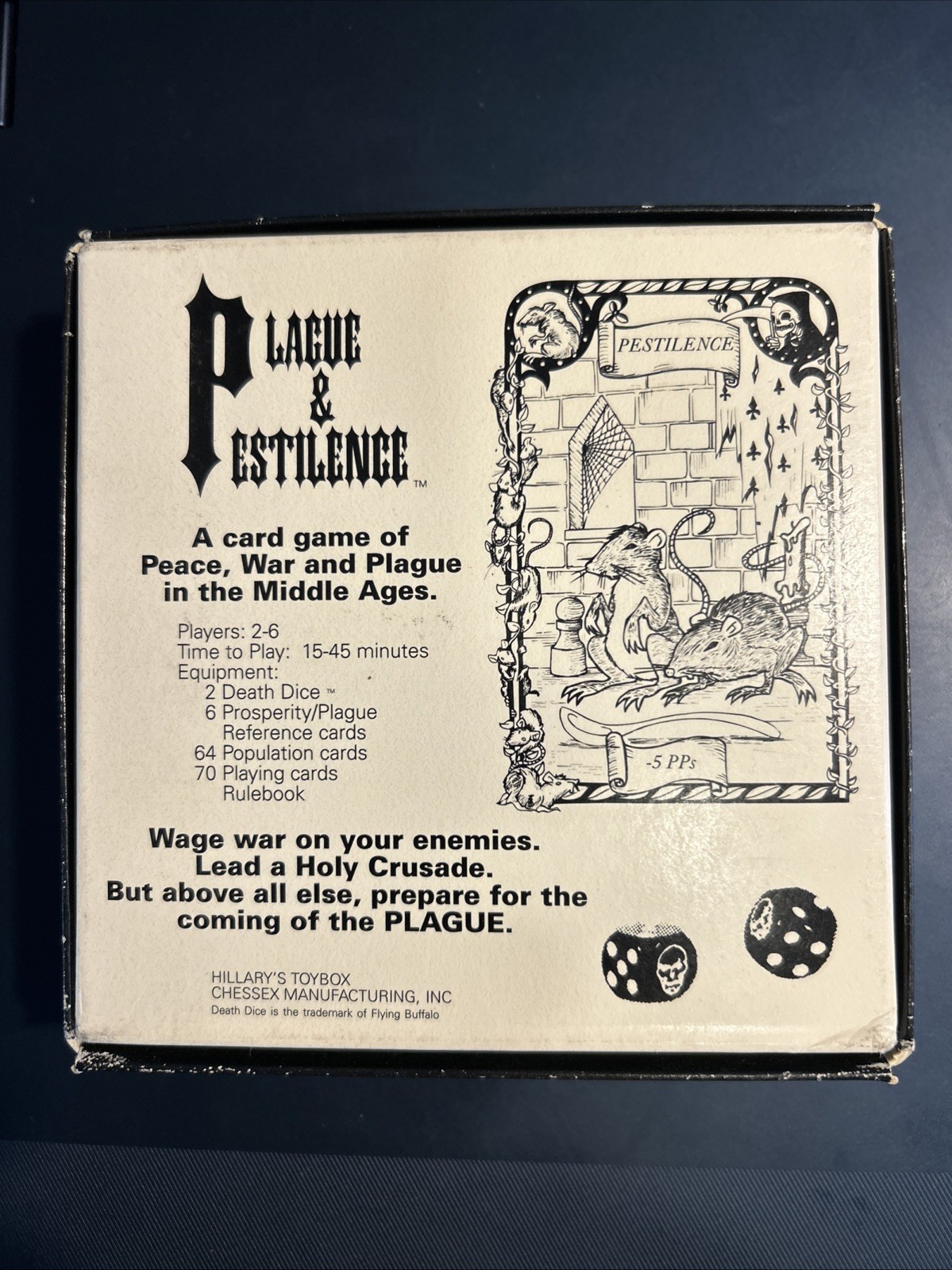 Plague & Pestilence: Chessex Manufacturing: From A Game Collector’s Estate