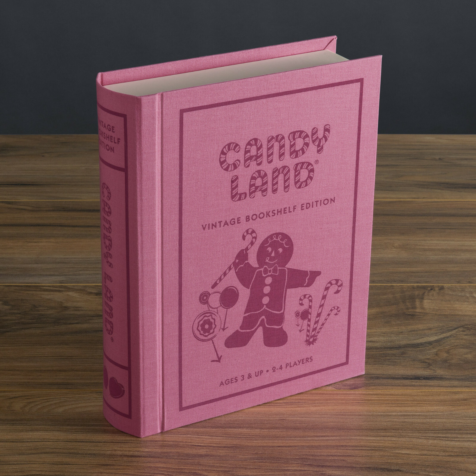 Candy Land Vintage Bookshelf Edition Deluxe Linen Book Board Game New