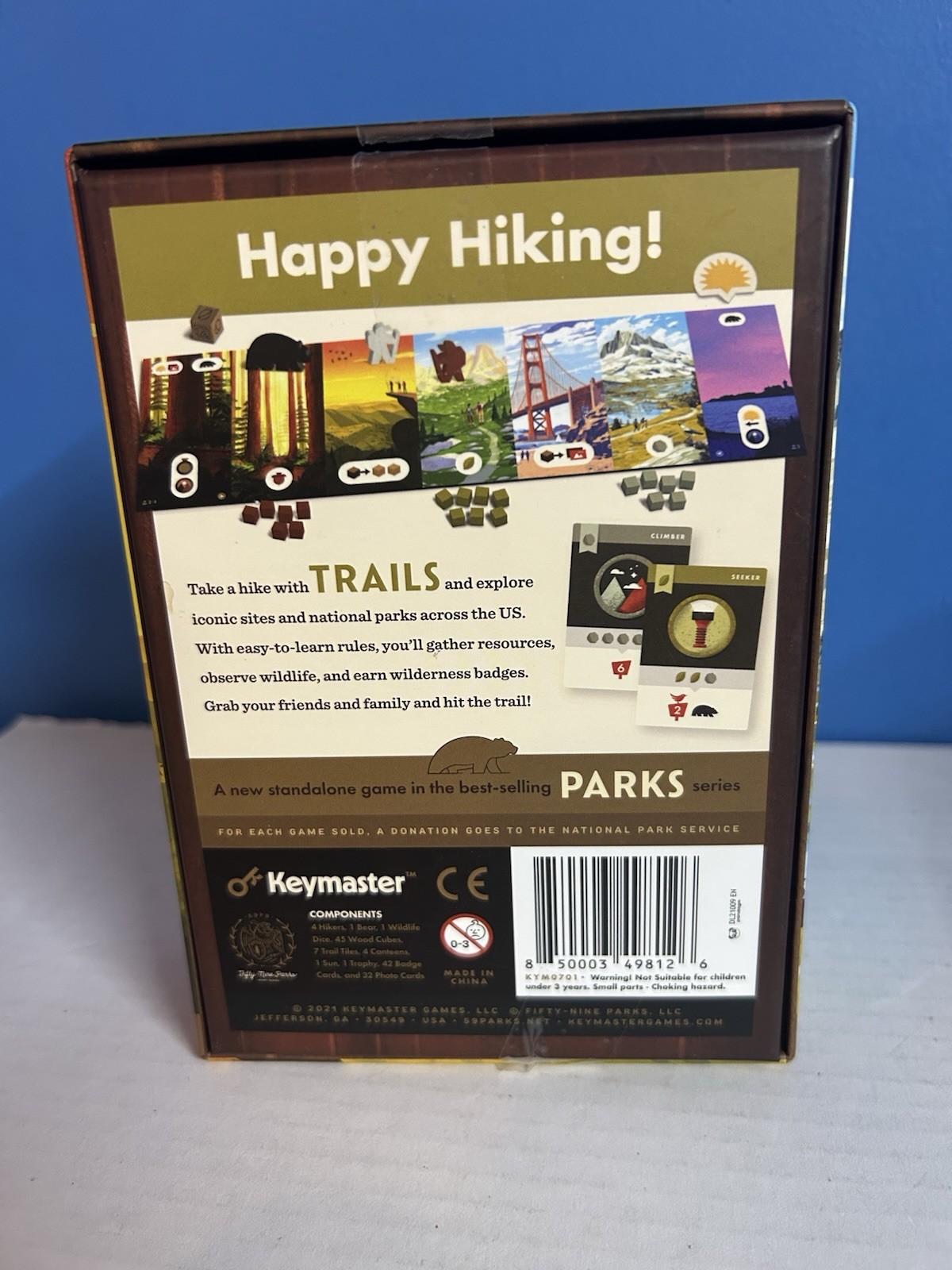 Trails: A Parks Card Game – Open Box, Sealed & Unpunched Contents!