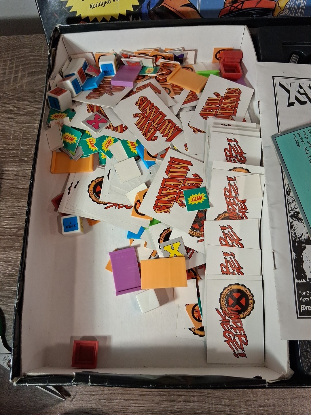 INCOMPLETE Marvel Comics X-Men Under Siege Board Game – Vintage / Rare / 1994