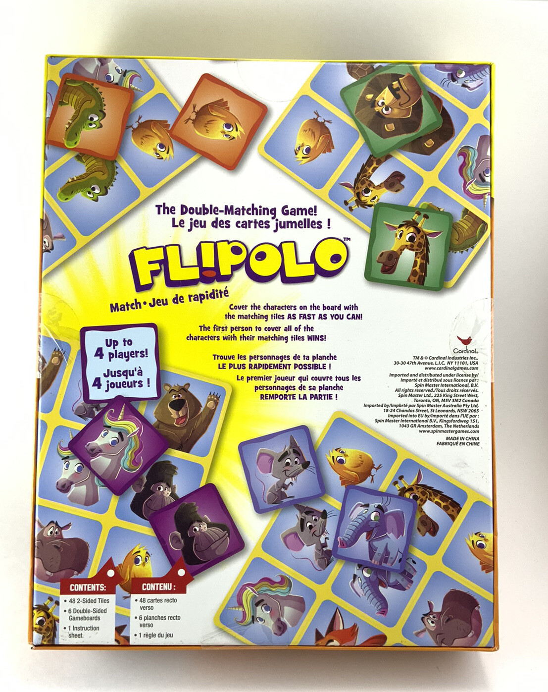 Cardinal Flipolo Matching Game Board Game One Size Sealed NEW