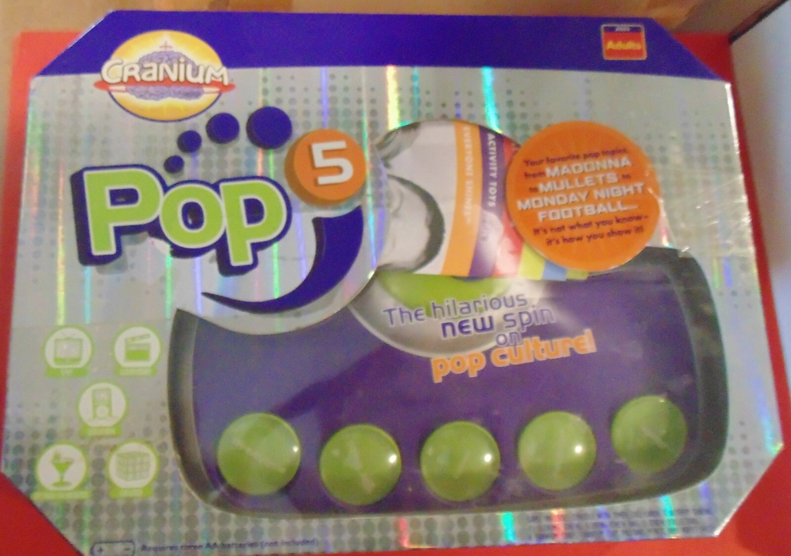 Cranium Pop 5 Adult Pop Culture Trivia Console Board Game Open
