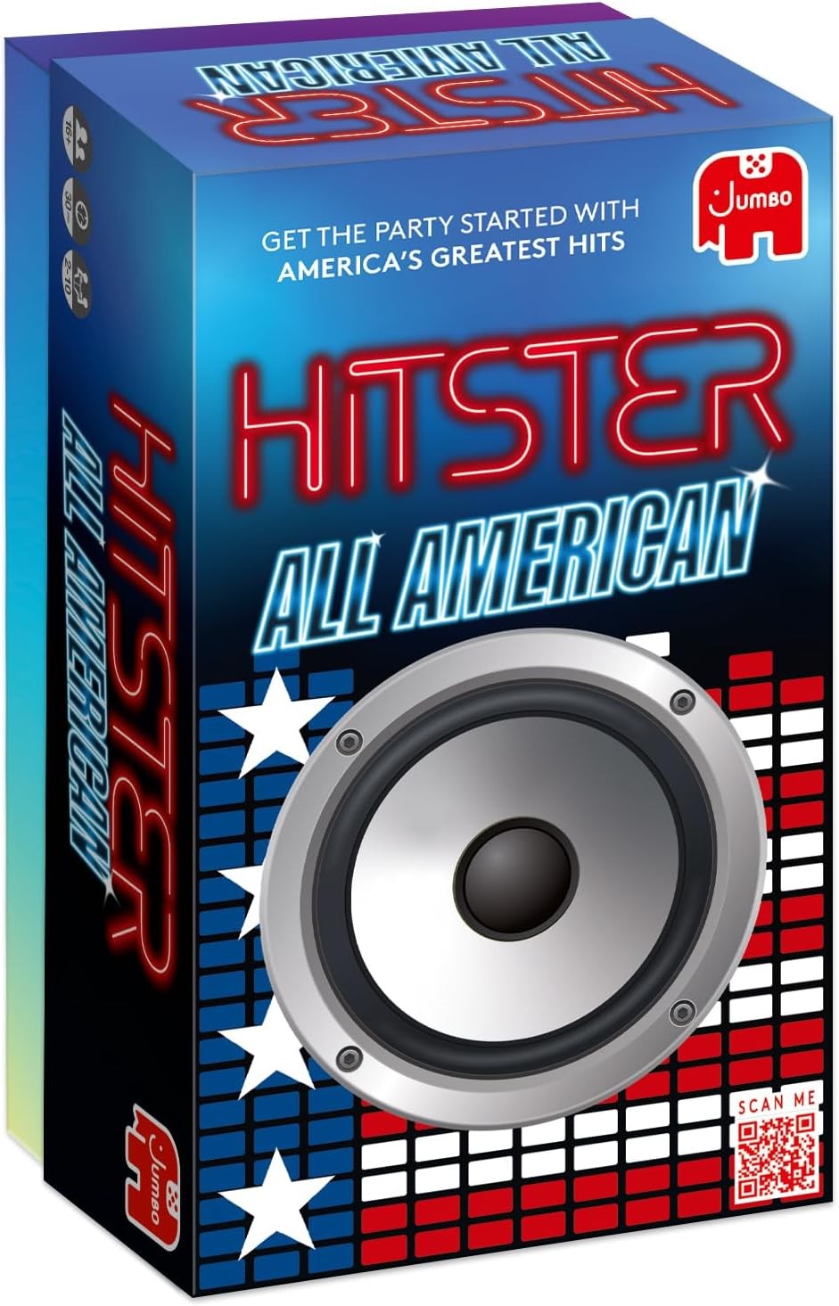 Jumbo Hitster – All American, Fun Music Quiz Card Game, 2-10 Players – 300 Best