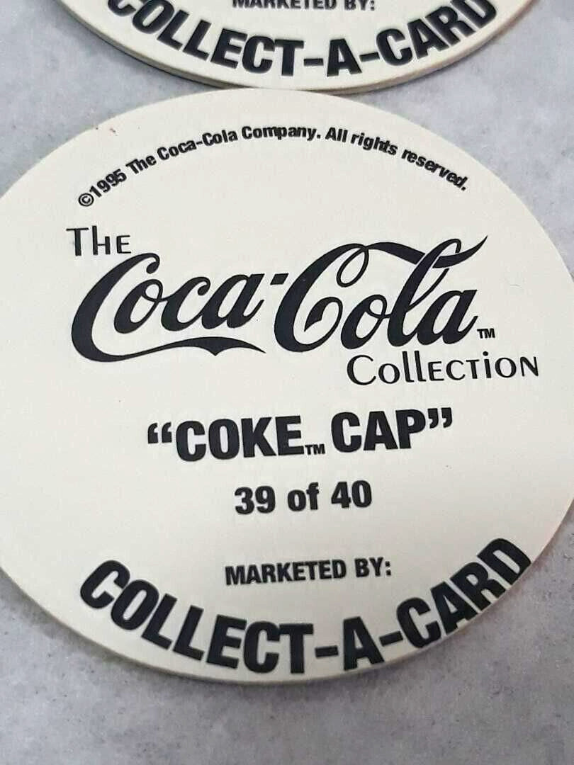 Vintage 1995 Lot of 4 Coca Cola Pogs “Coke Caps” ~ Ships FREE