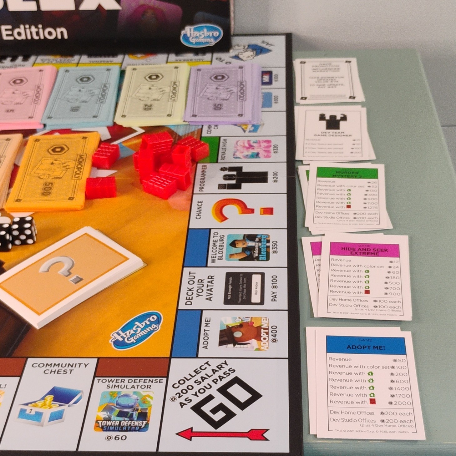 Hasbro Monopoly Roblox 2022 Edition Complete Board Game 2+ Players Ages 8+