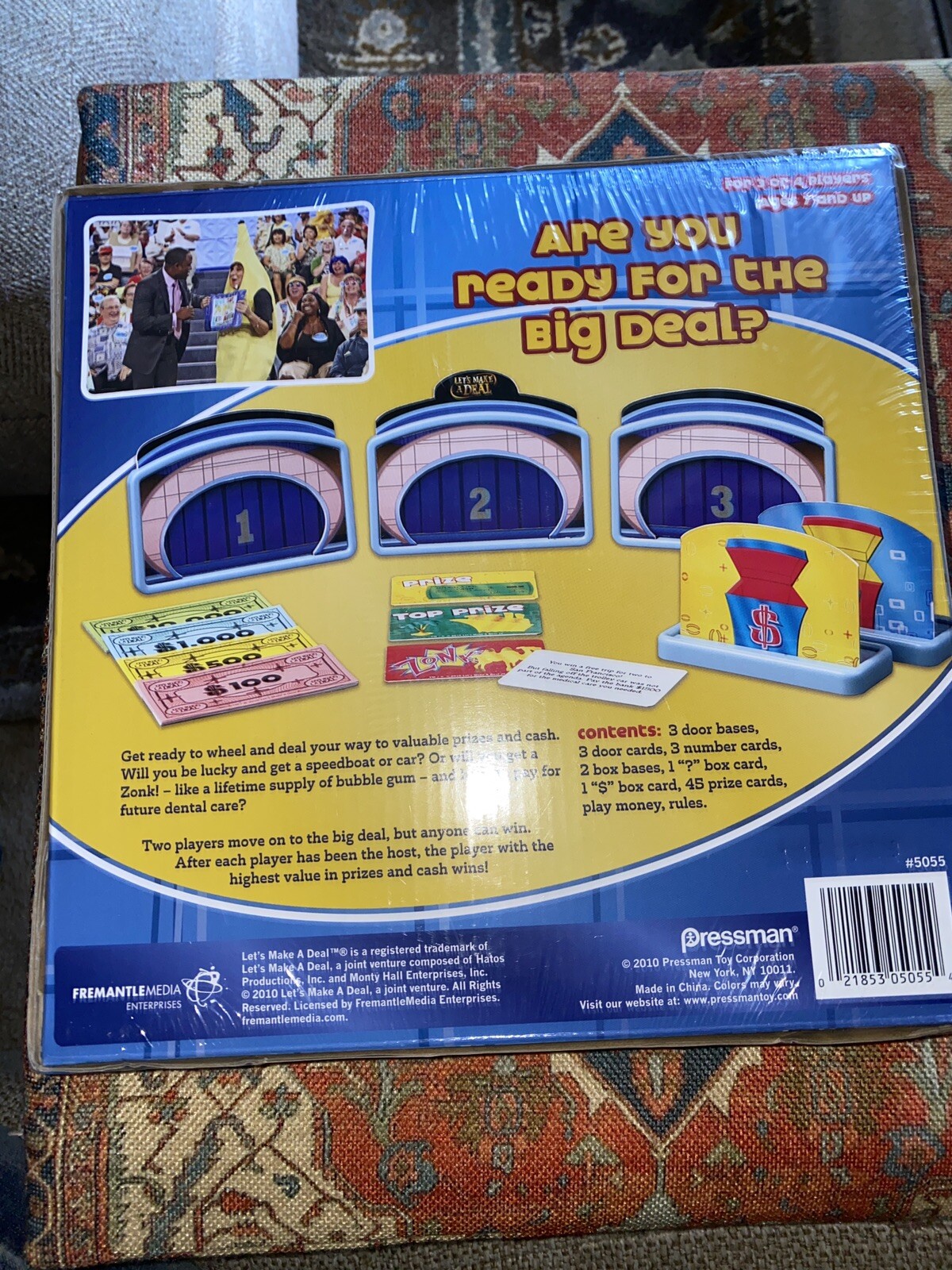 Pressman Let’s Make a Deal Family Game 3-4 Players Ages 7+, 2010 – New Sealed