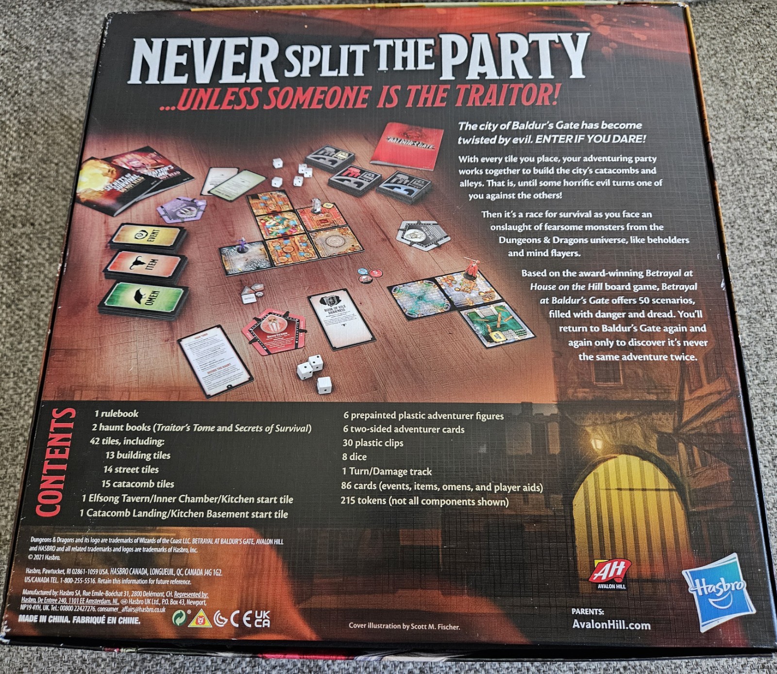 Betrayal at Baldur’s Gate Avalon Hill 2017 Dungeons and Dragons Unpunched Read