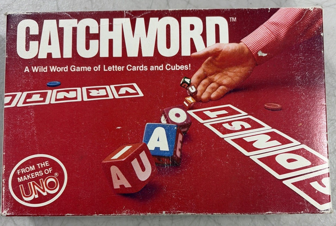 Warner Brothers Vintage Word Game CatchWord 1982 Complete
