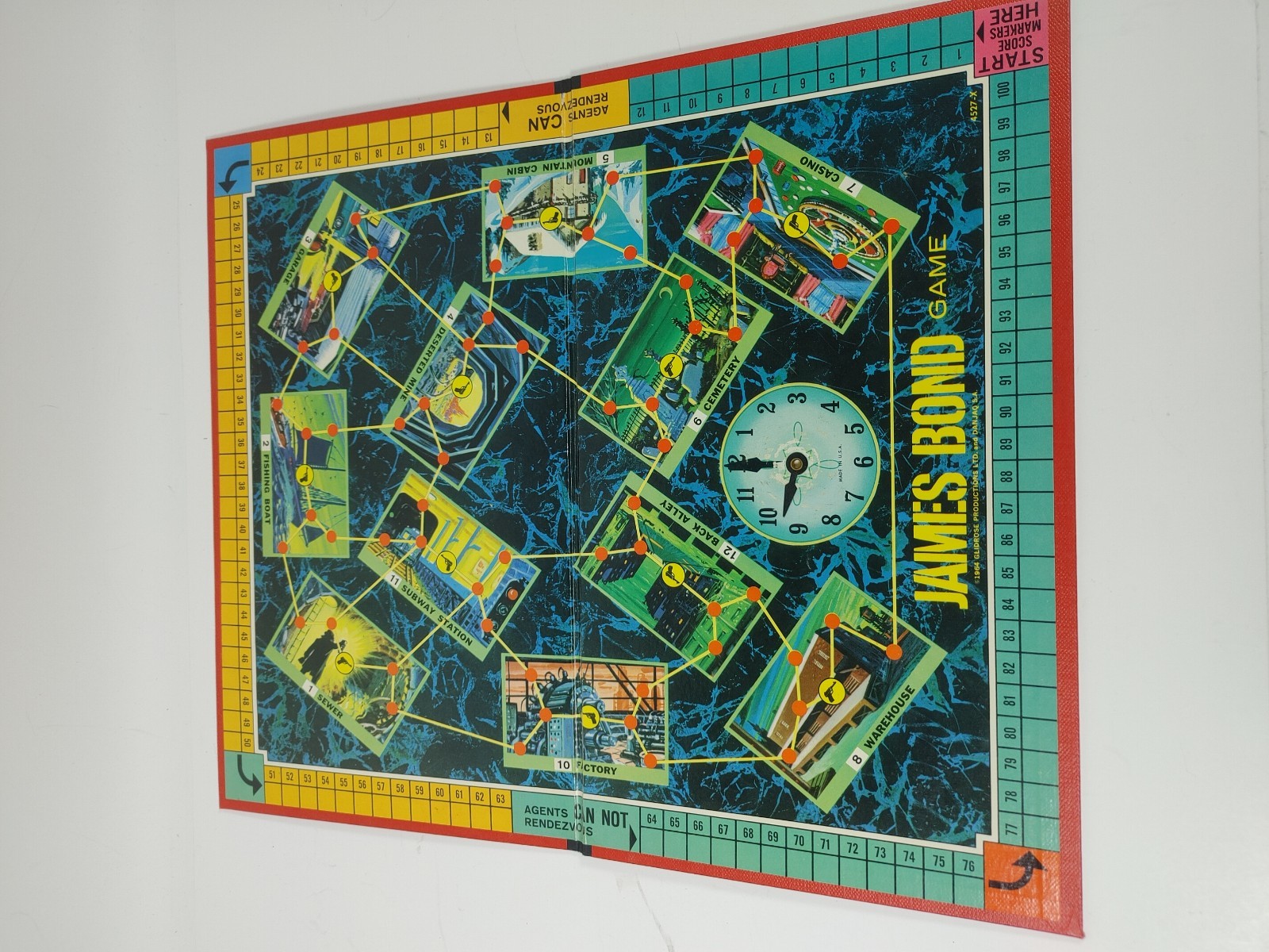 1964 James Bond Secret Agent 007 Board Game Complete Vintage Spy Milton Bradley