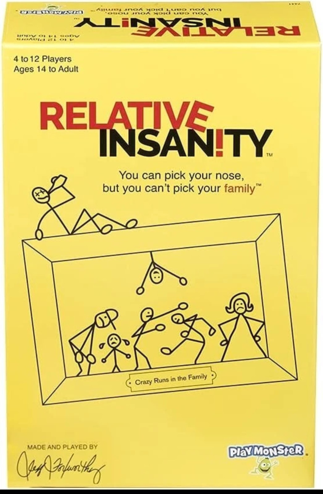 Relative Insanity Party Game About Crazy New Sealed Jeff Foxworthy