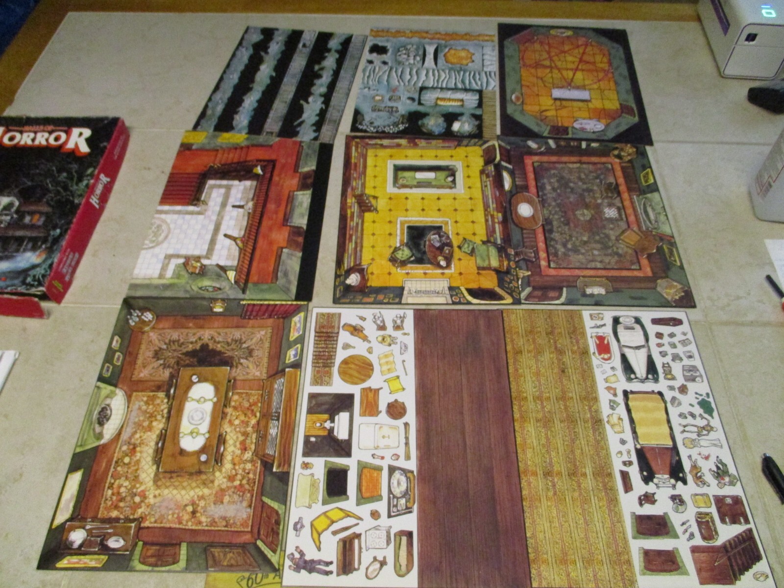 Halls of Horror: Gothic Floor Plans COMPLETE Dungeon Floor Plans 02019 GW AD&D