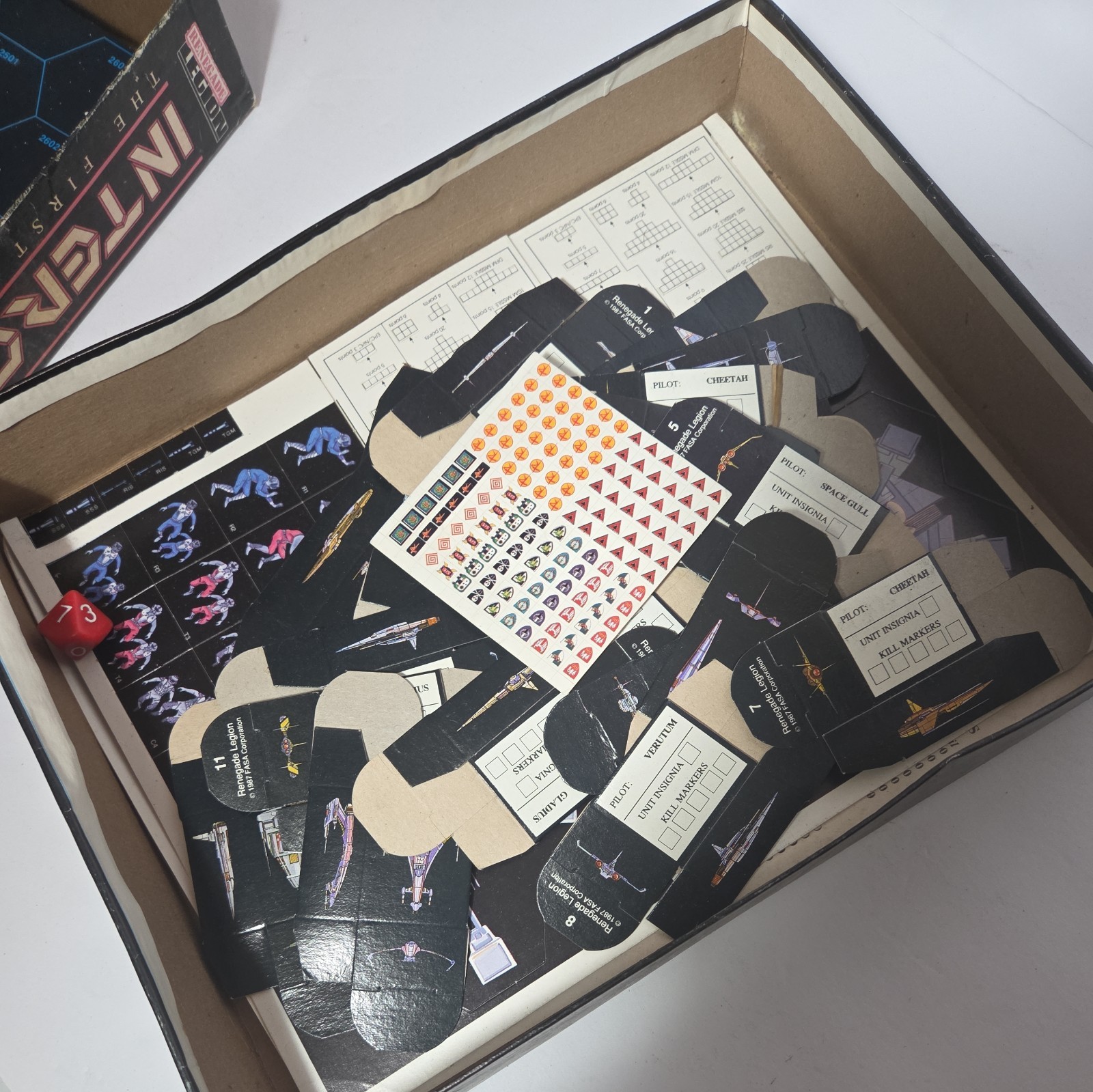 Renegade Legion Interceptor: The First Line of Defense Board Game FASA 1987