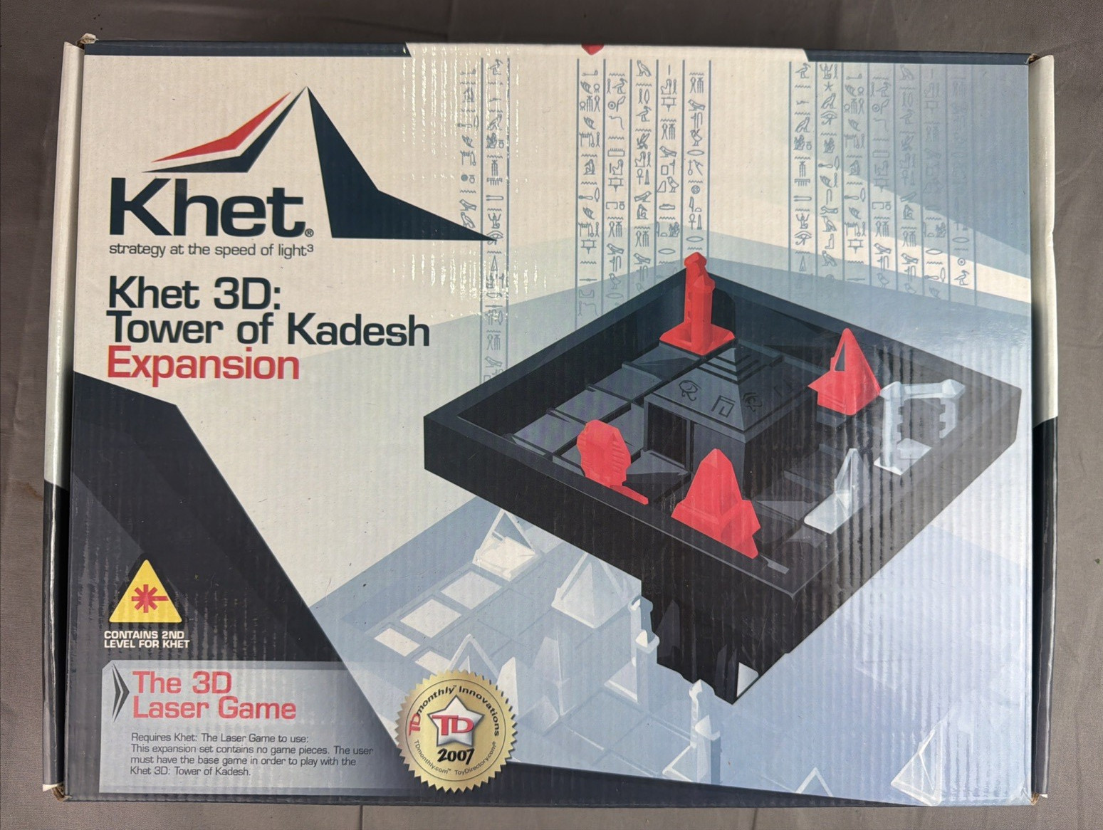 KHET Laser Strategy Board Game w/ 3D Tower of Kadesh Expansion Mensa Winner NEW