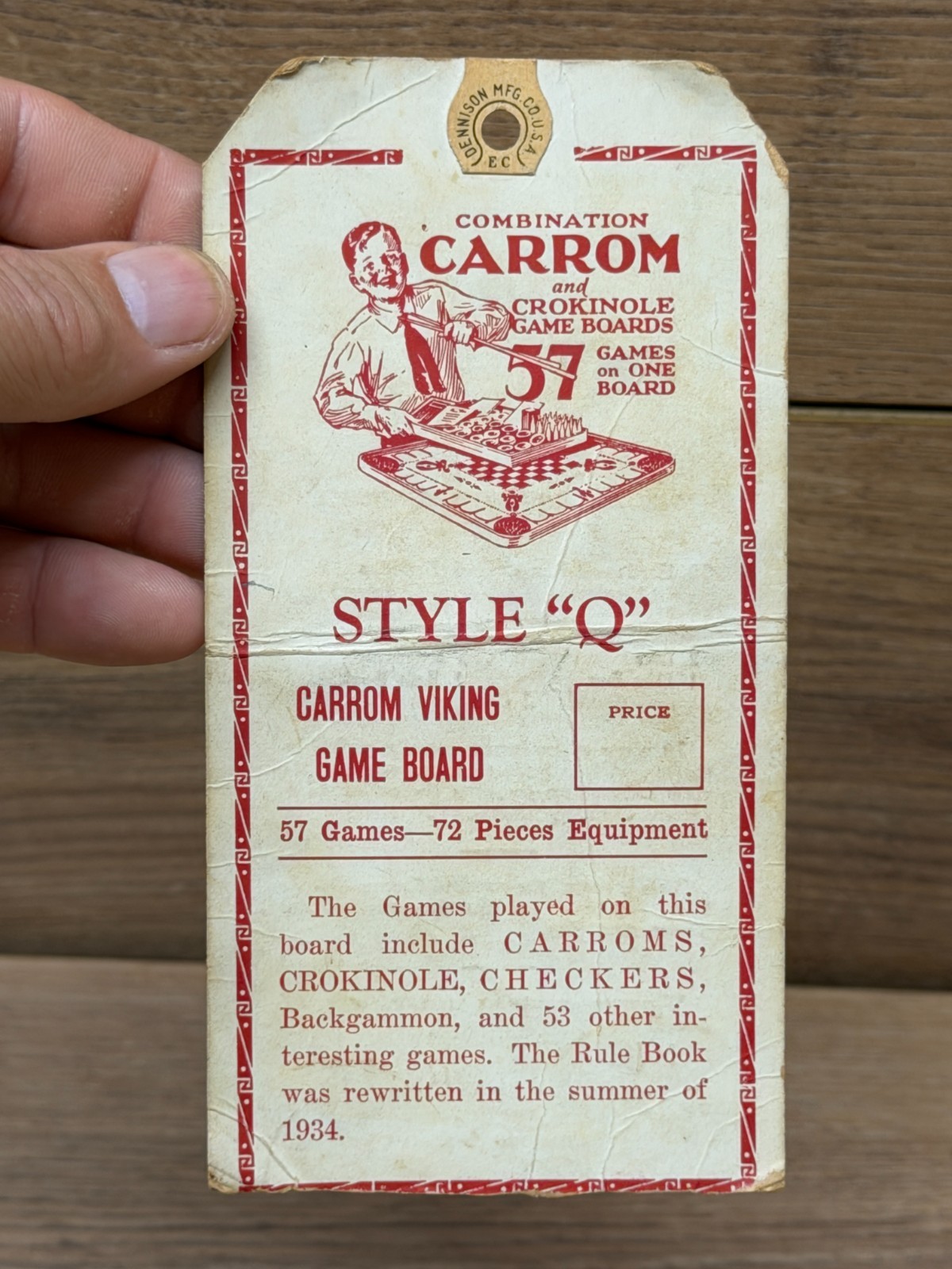 The Carrom Company 1940’s Carrom Game Boards Direction Booklet & Ephemera