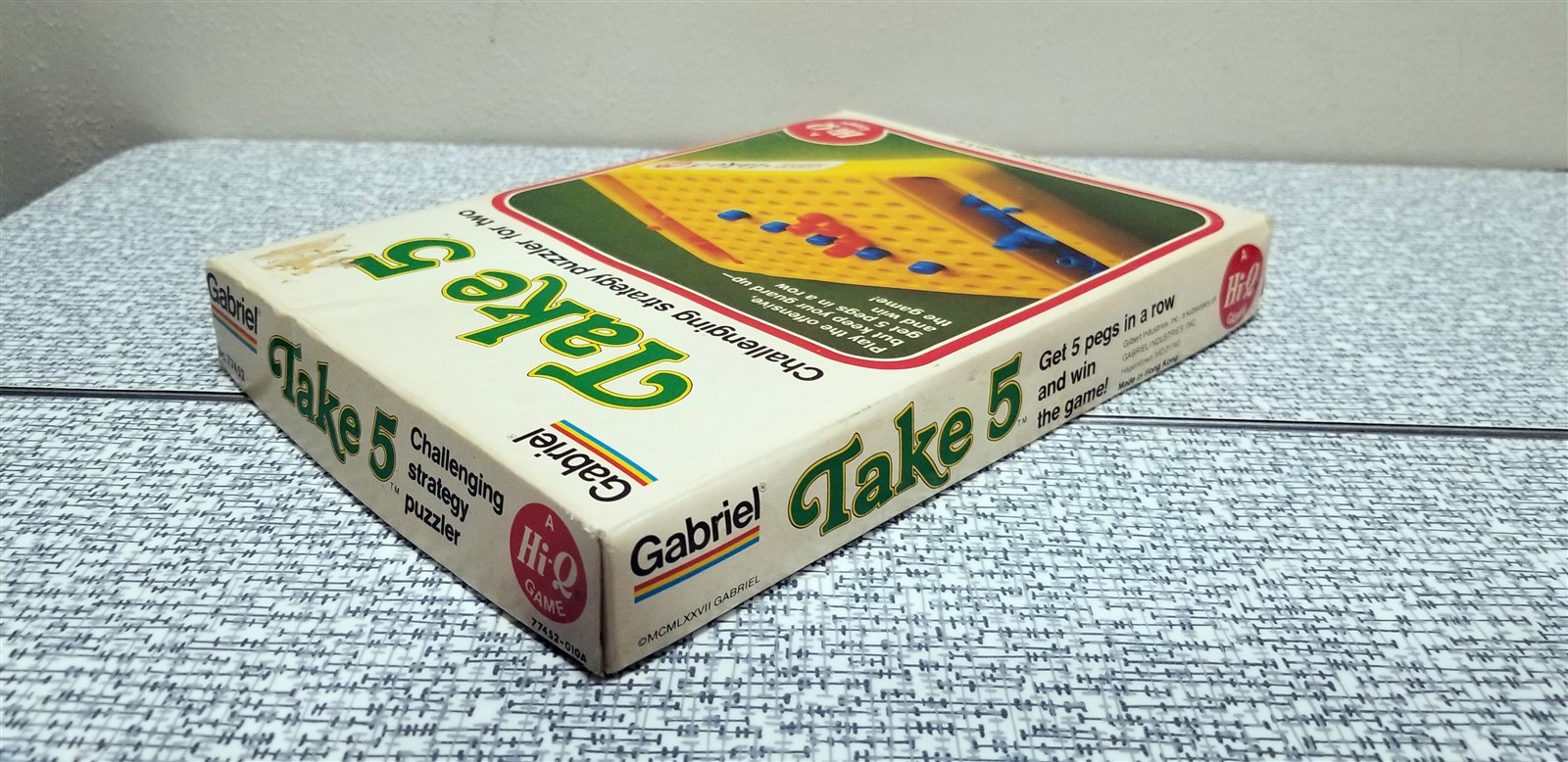 Vintage 1977 TAKE 5 Strategy Puzzler Hi-Q Game Gabriel 77452 COMPLETE