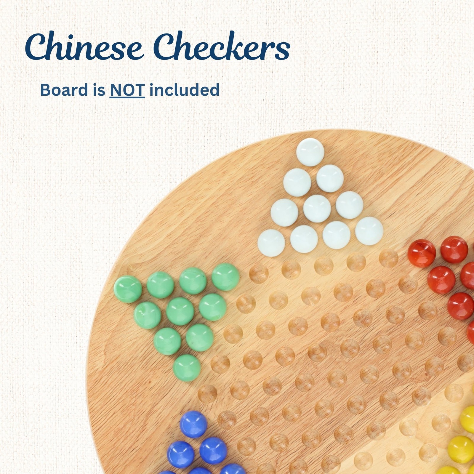 WE Games 60 Replacement Glass Marbles for Chinese Checkers Set 16mm Colored B…