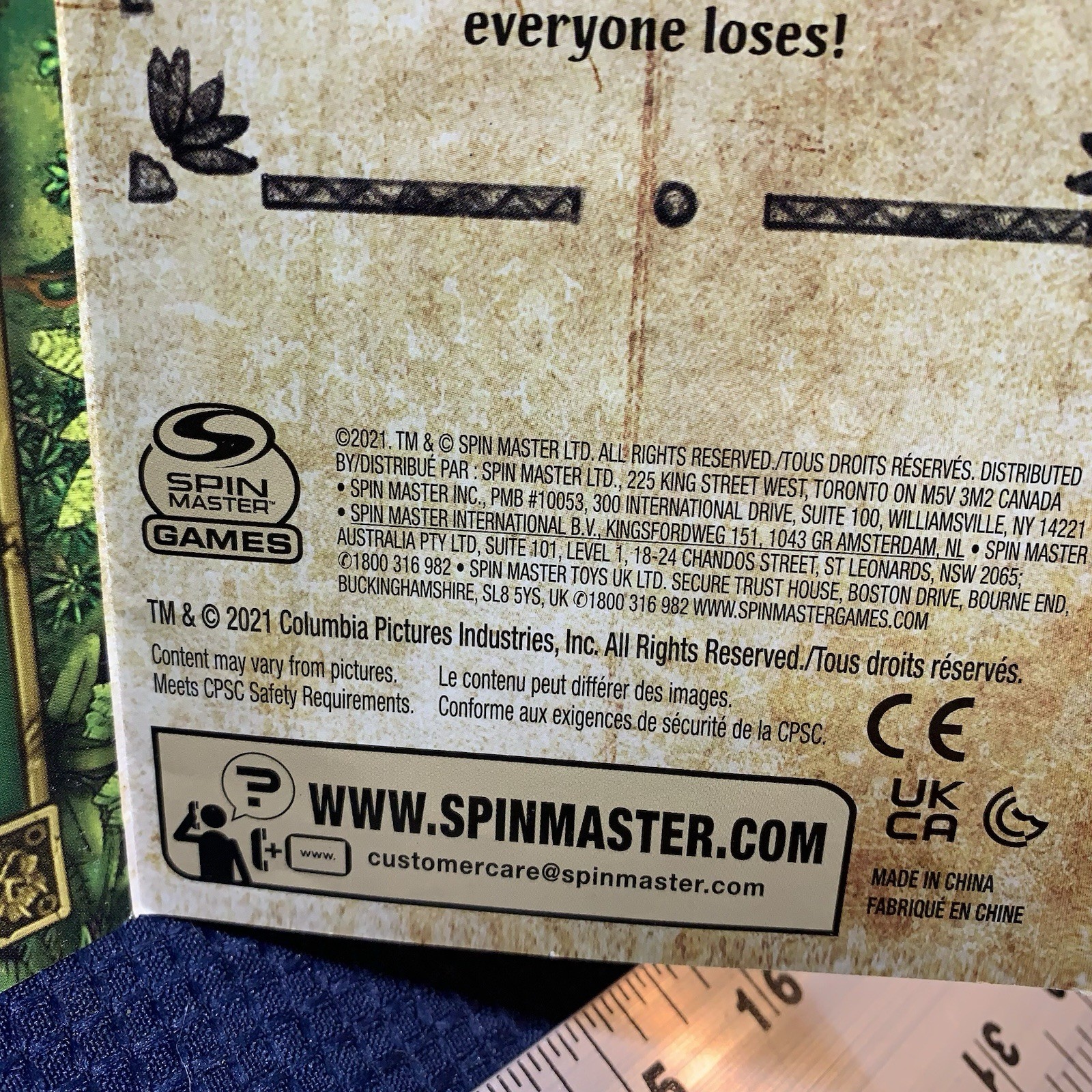 Jumanji Board Game Complete Spin Master 2021 Free Shipping