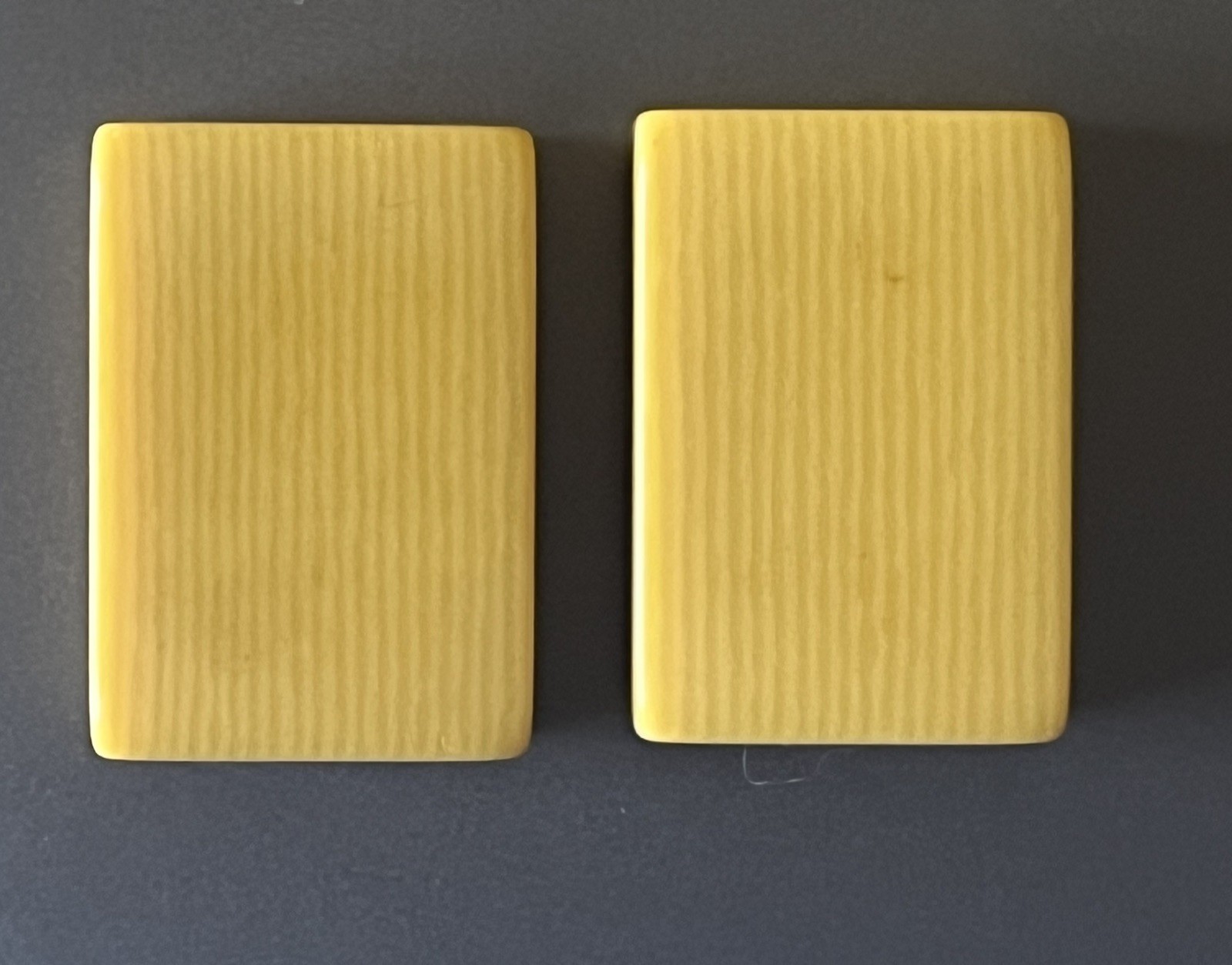 2 ‘Stickered’ Vtg Mahjong French Ivory Replacement/extra FLOWER/JOKER Tiles