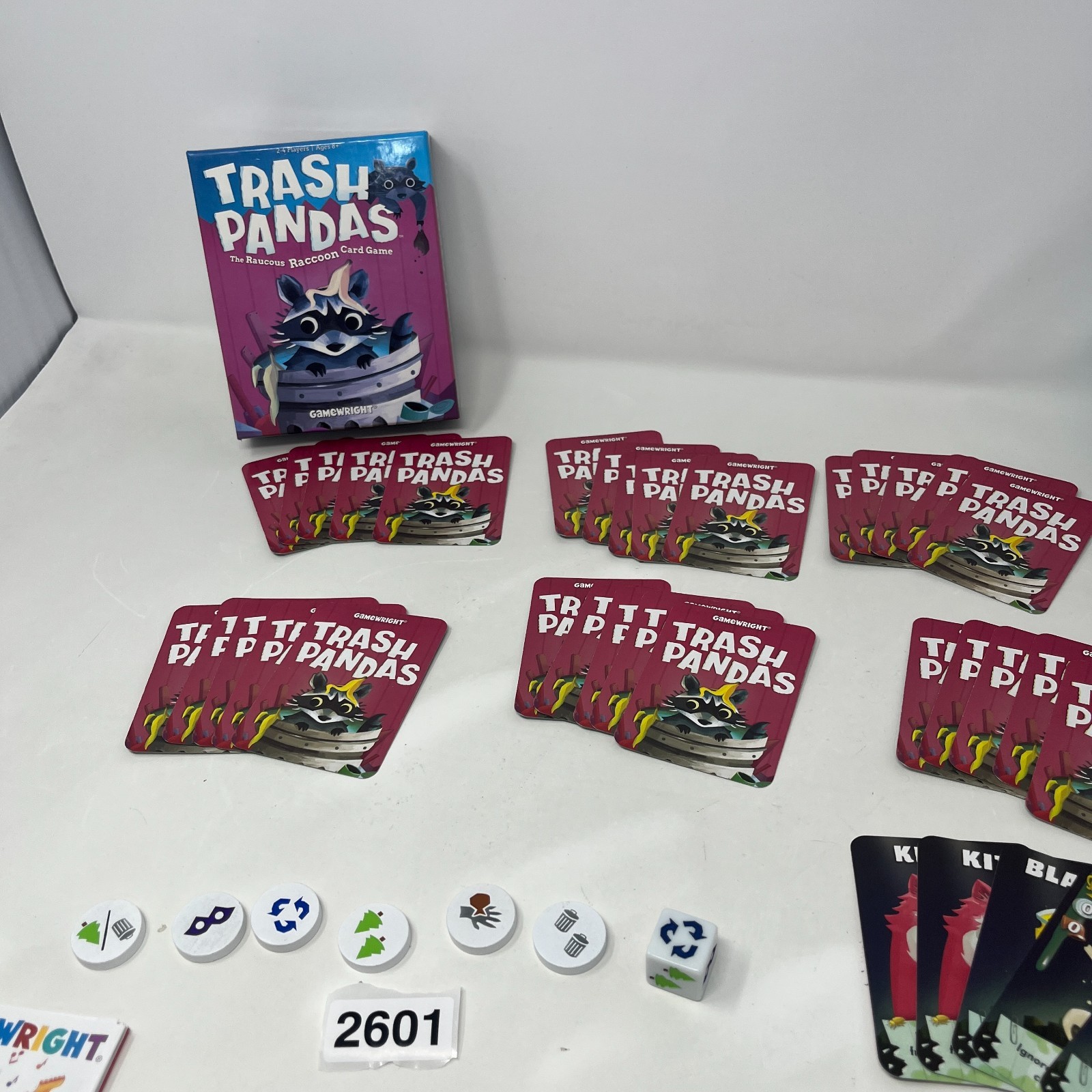 Gamewright Trash Pandas Card Game 2018 COMPLETE