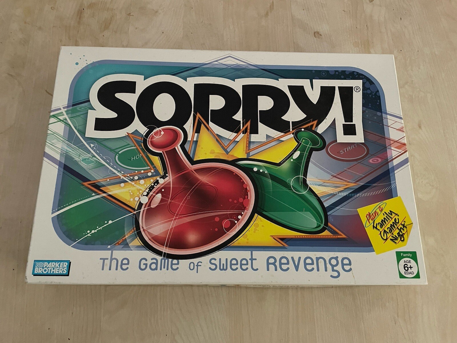 SORRY ! Parker Brothers Hasbro Board Game Of Sweet Revenge 2005 Complete