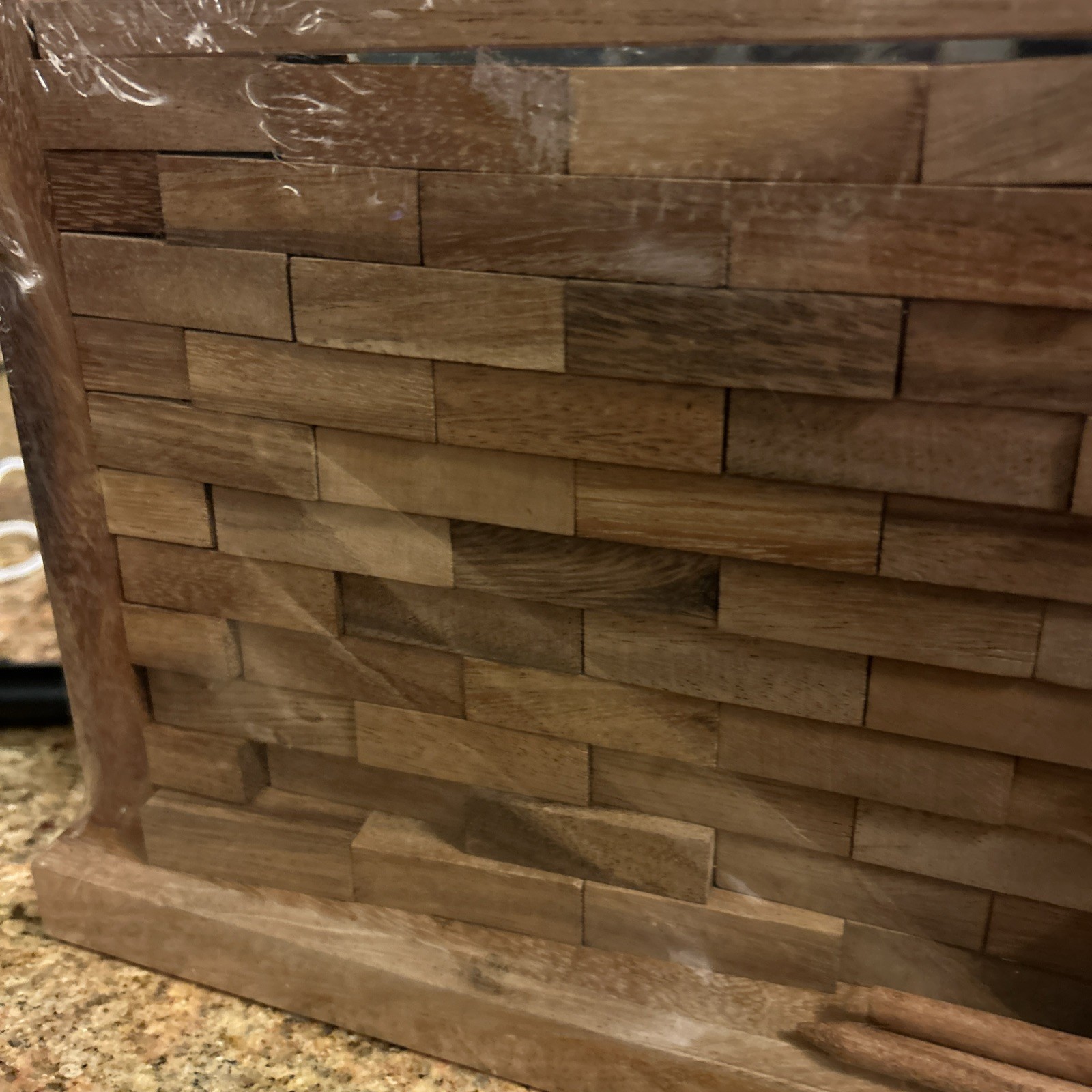 NEW IN WRAPPING Stacking TEAK Wood Block Game 11×8” Thailand