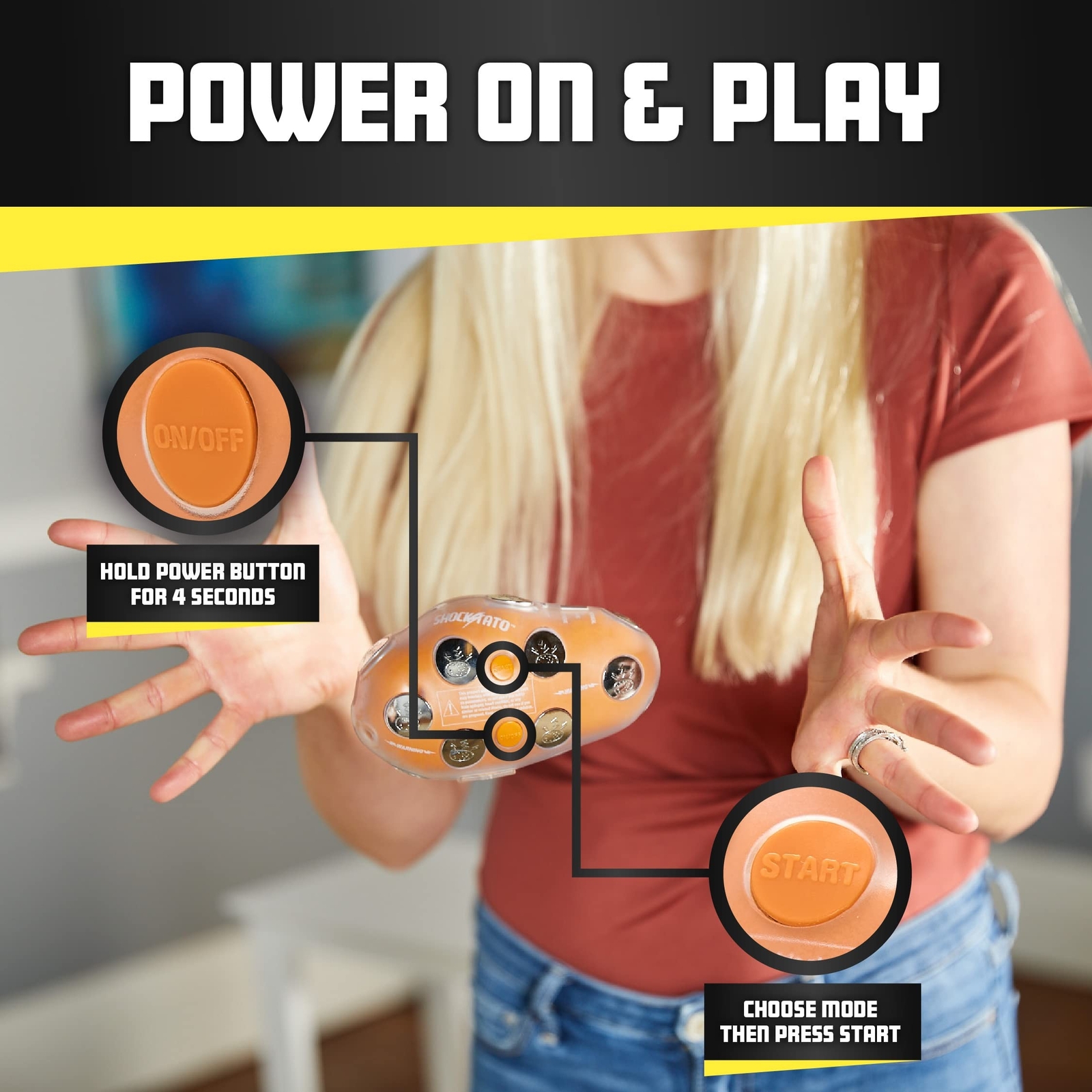 Lightning Reaction Shocktato Party Game – The Hilariously Funny Game of Shock…