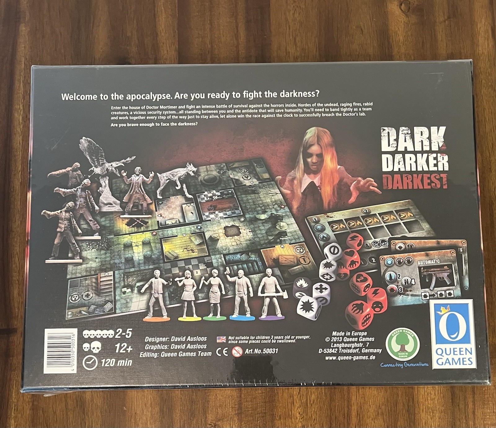 Dark, Darker, Darkest Board Game Queen Games NEW SEALED